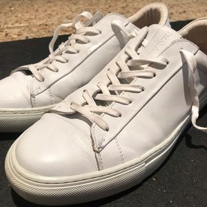 Frank and Oak The Park Leather Low Top Sneakers